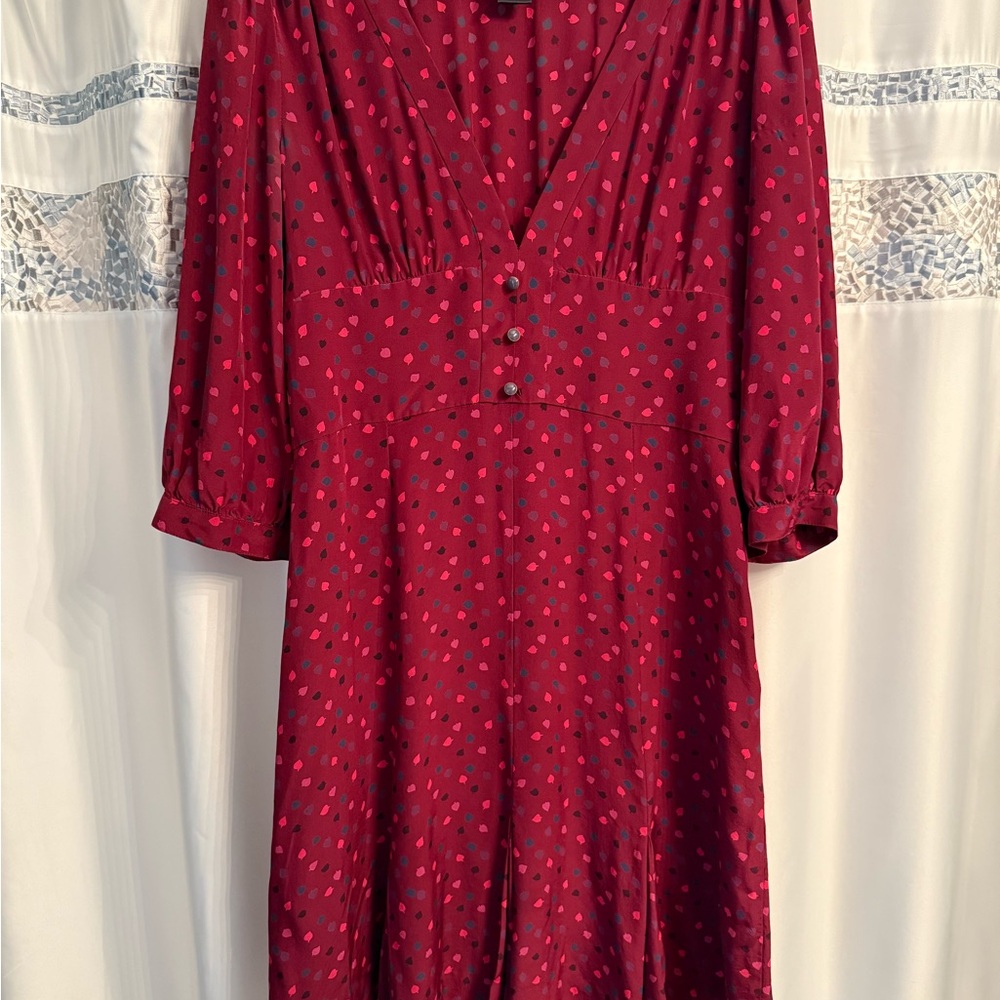 Marc By Marc Jacobs V-Neck Sundress with 3/4 Bishop Sleeves